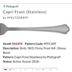 Pfaltzgraff Capri Frost Stainless Steel Teaspoon Set Of 4 flatware glossy bevel